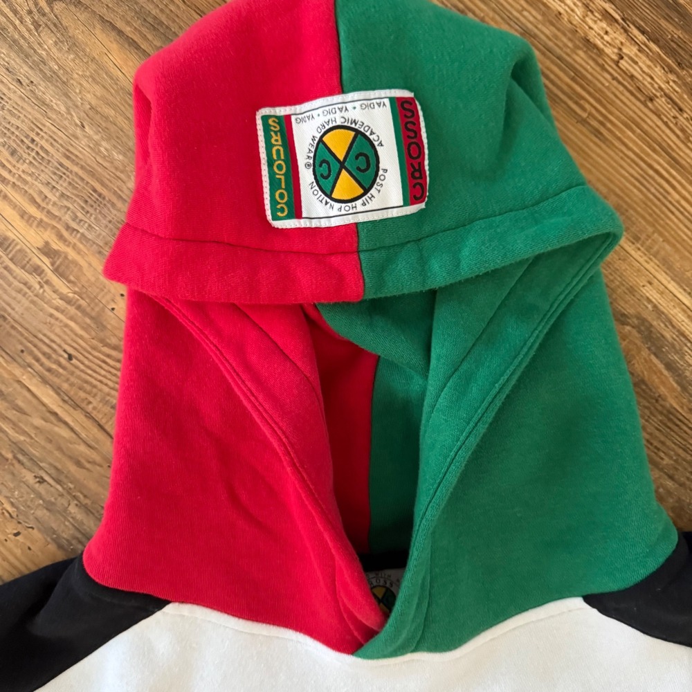 Cross Colours Hoodie Hip Hop Sweatpants Set Mens 2XL Stay N School Retro - Picture 5 of 16